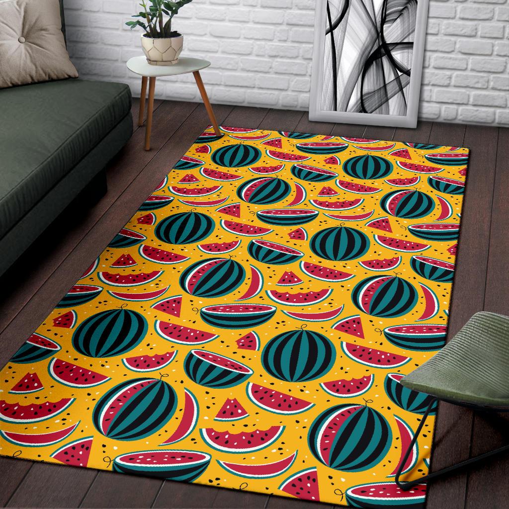Watermelon Pattern Print Design WM02 Area Rugs