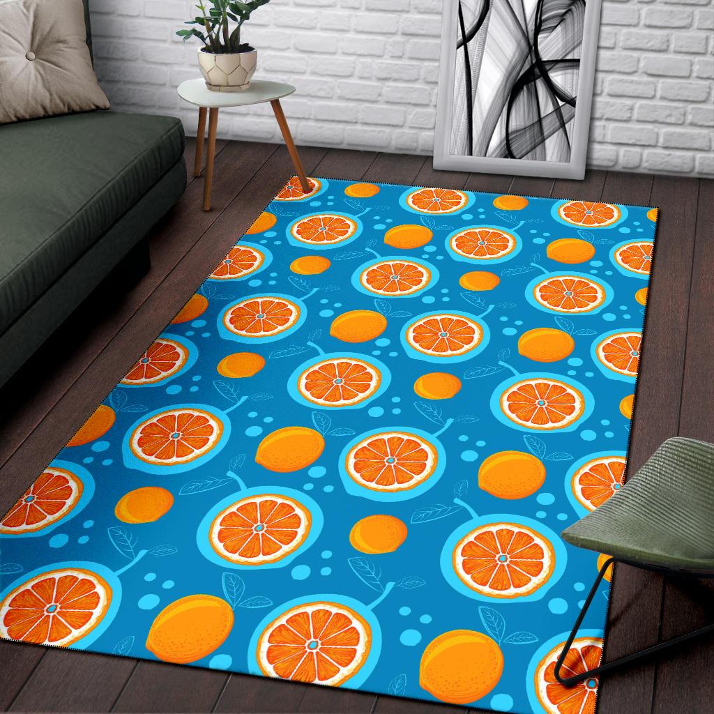 Grapefruit Pattern Print Design GF03 Area Rugs