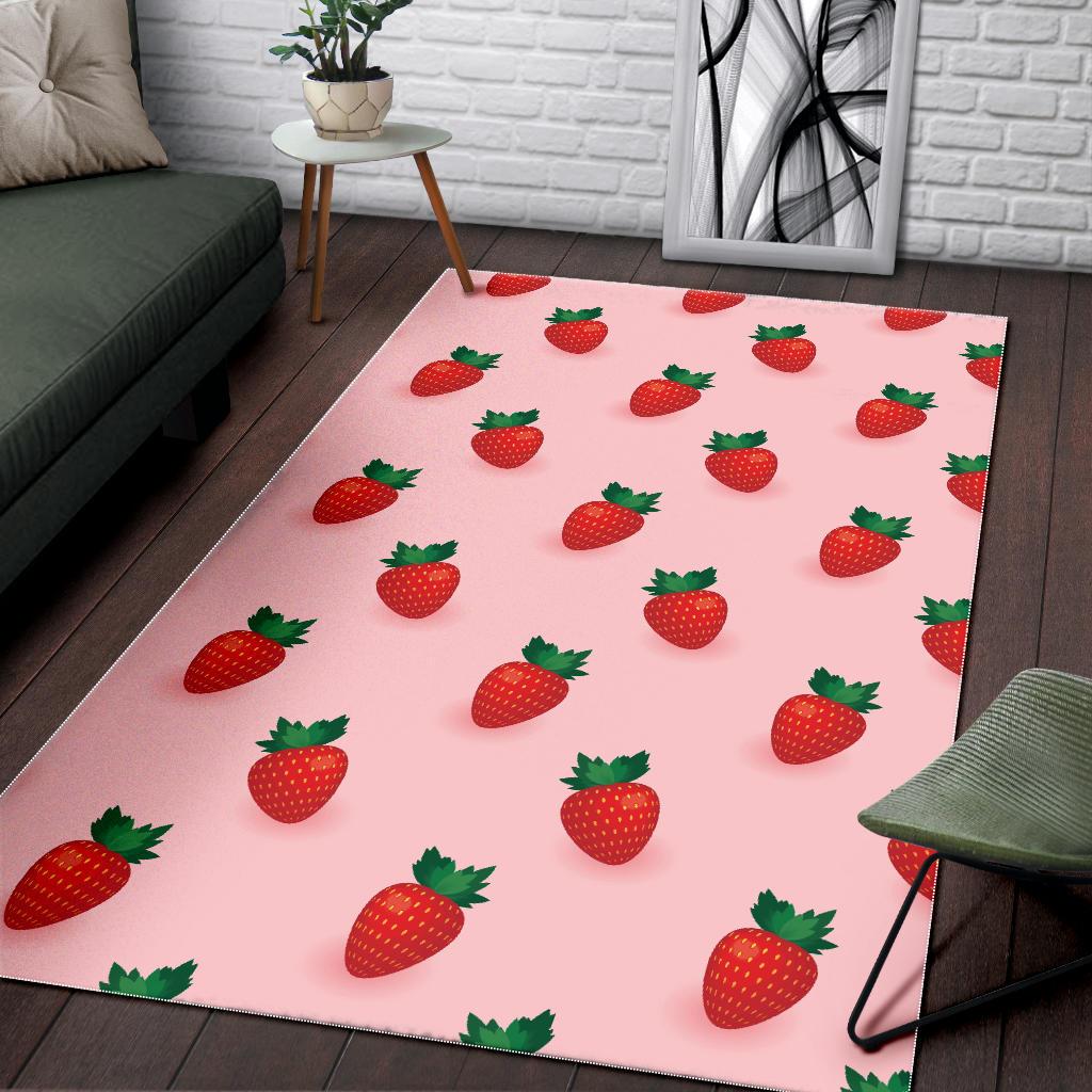 Strawberry beautiful pattern Area Rug