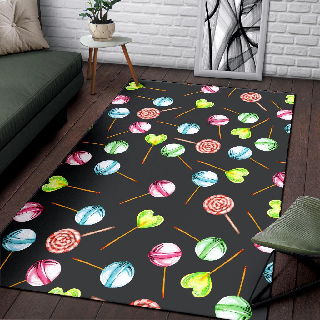 Lollipop Pattern Print Design LL02 Area Rugs