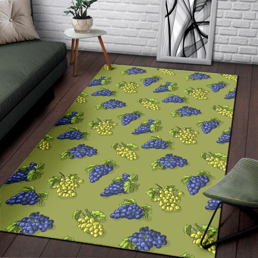 Grape Pattern Print Design GP08 Area Rugs