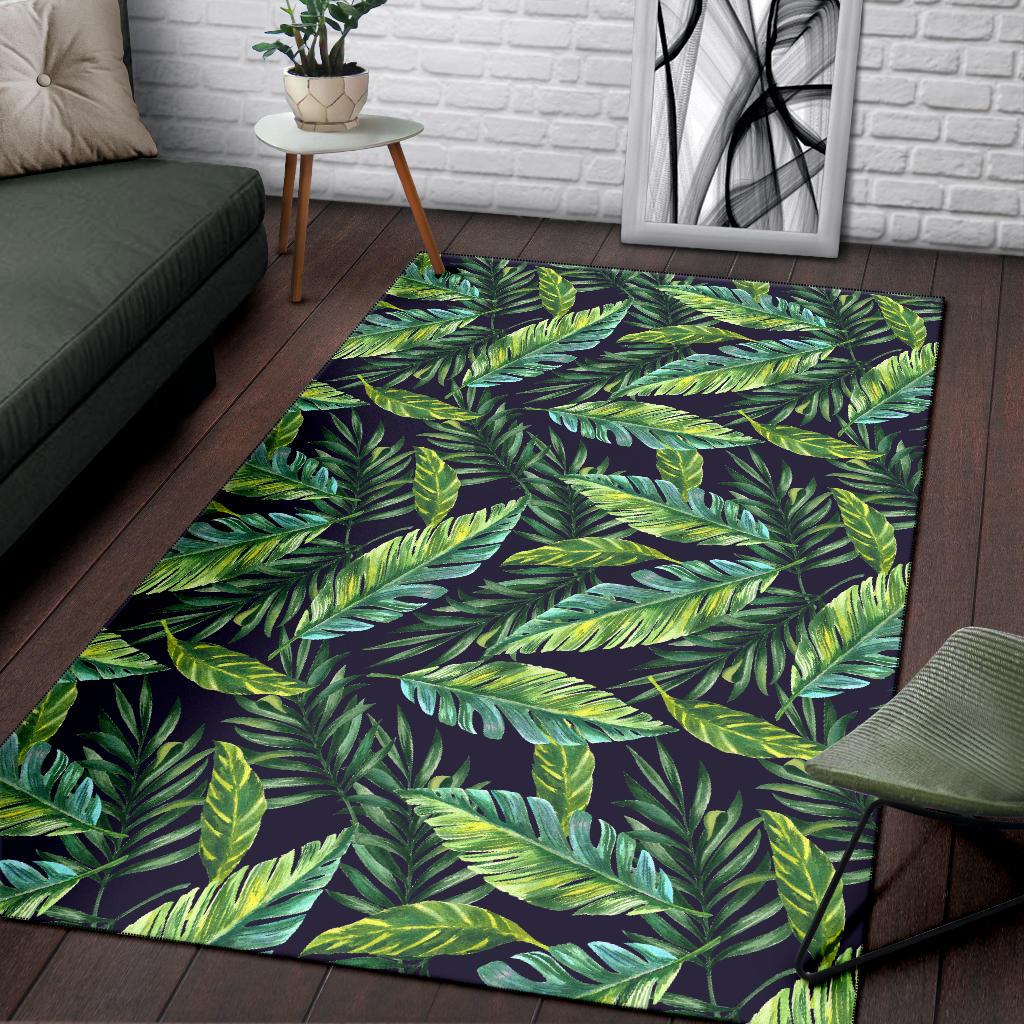 Tropical Flower Pattern Print Design TF06 Area Rugs