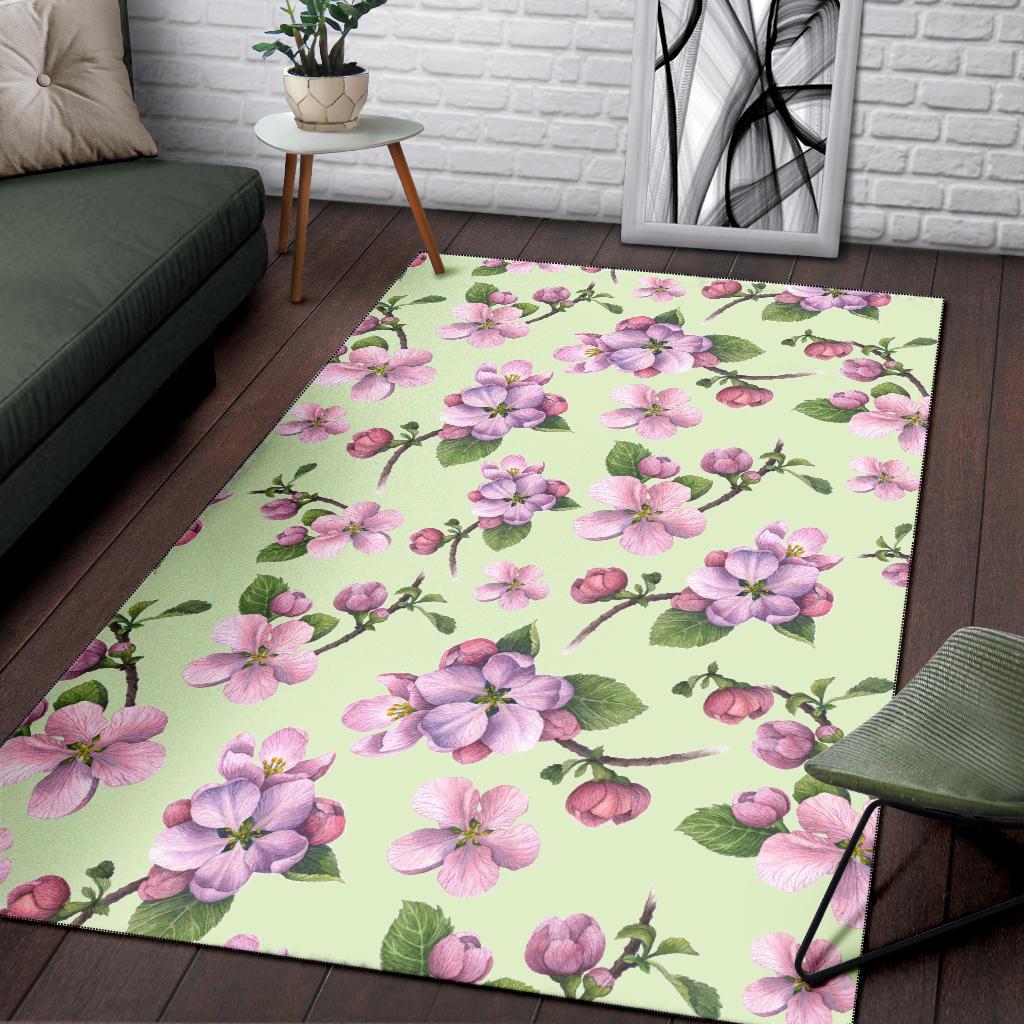 Apple Blossom Pattern Print Design AB05 Area Rugs