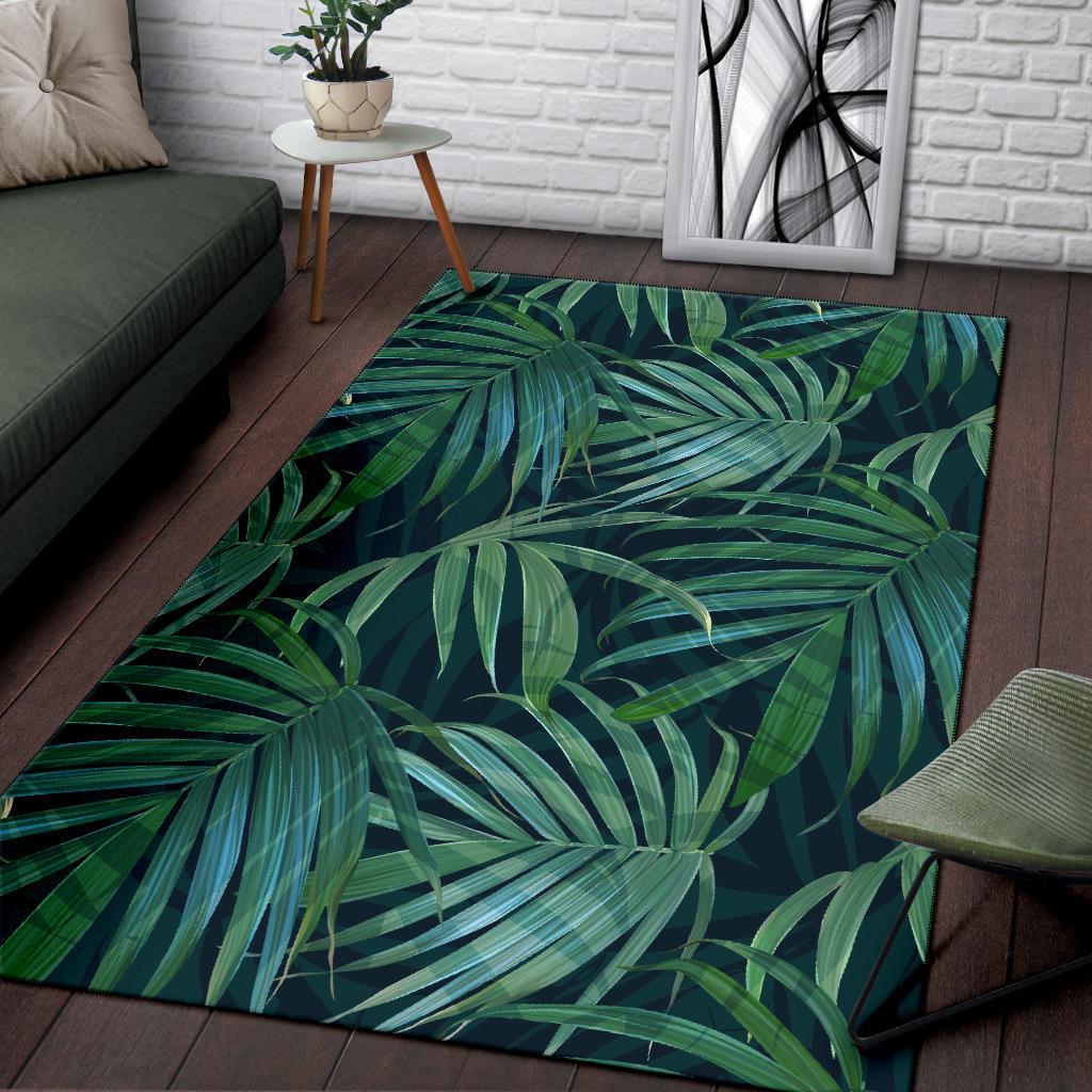 Tropical Flower Pattern Print Design TF011 Area Rugs