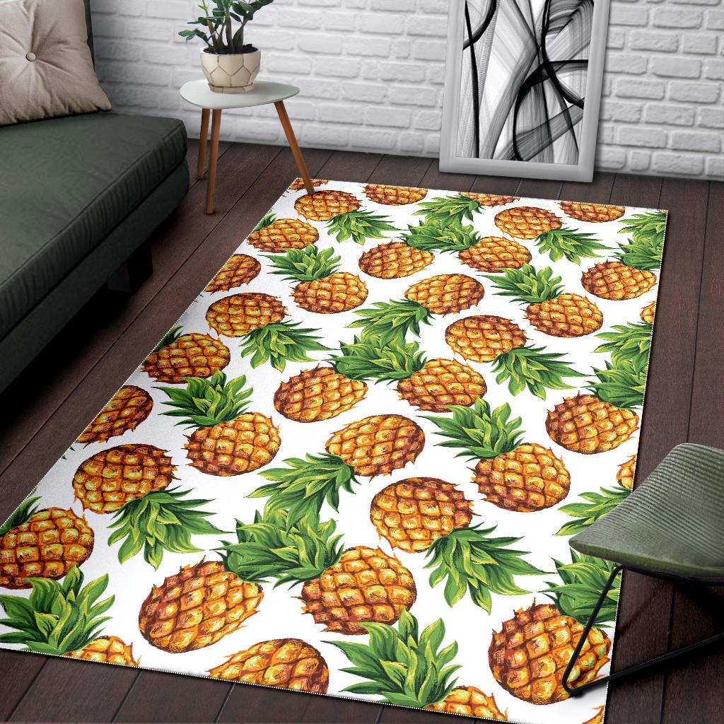 Pineapples design pattern Area Rug