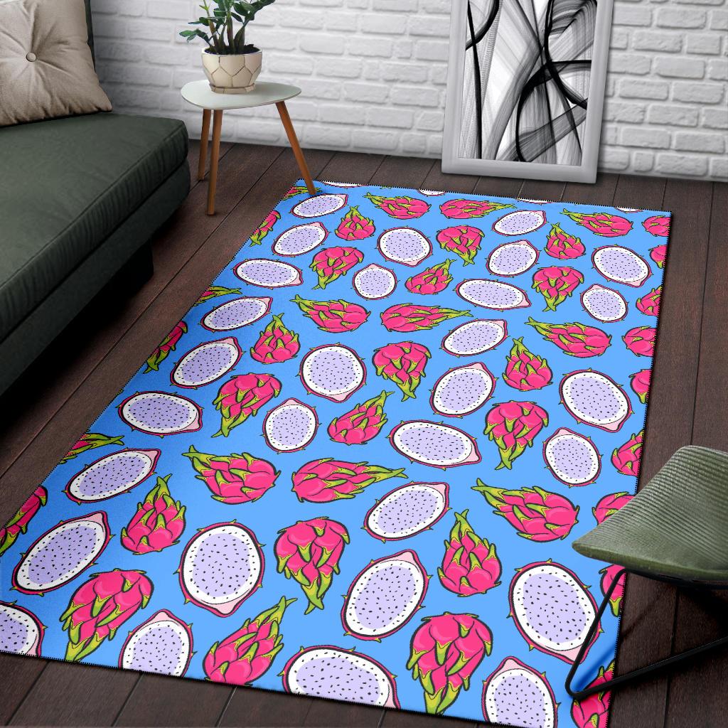 Dragonfruit Pattern Print Design DF04 Area Rugs