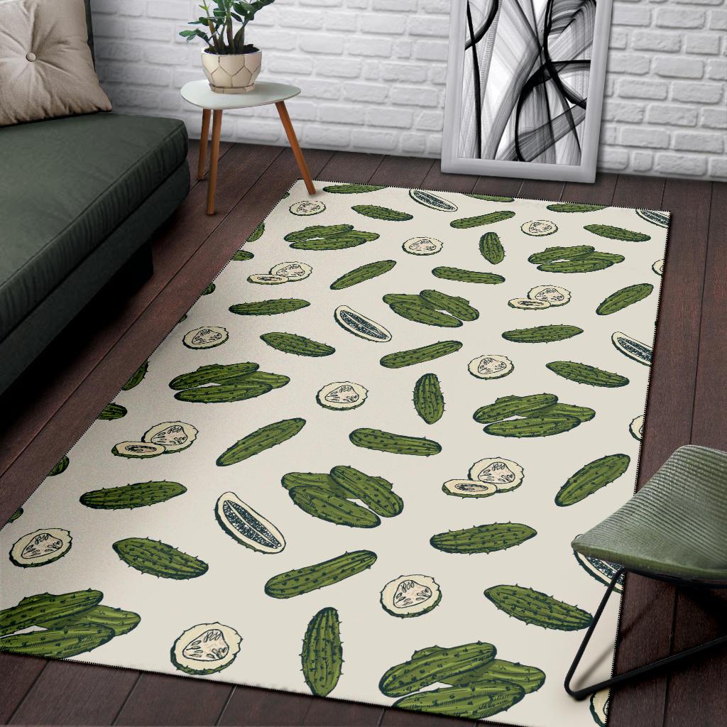 Cucumber Pattern Print Design CC05 Area Rugs