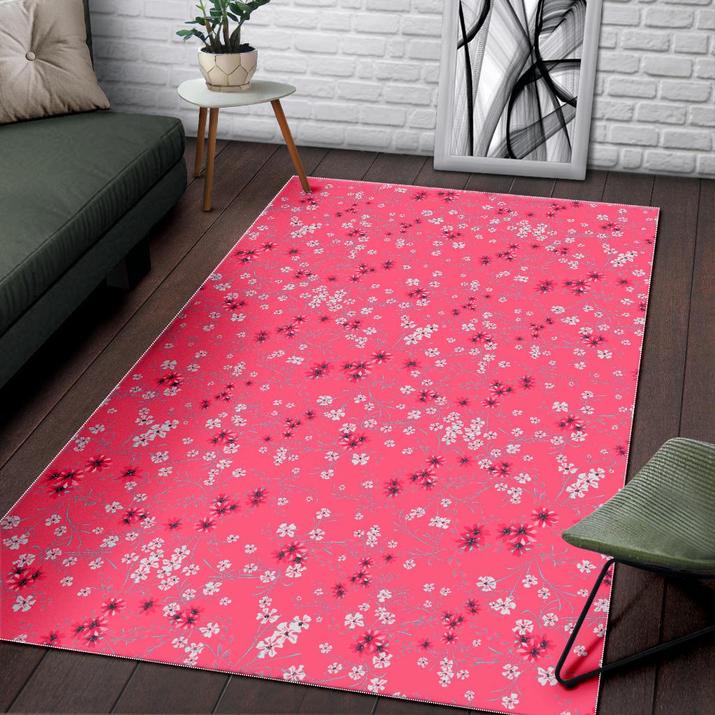 Sakura Pattern Background Area Rug