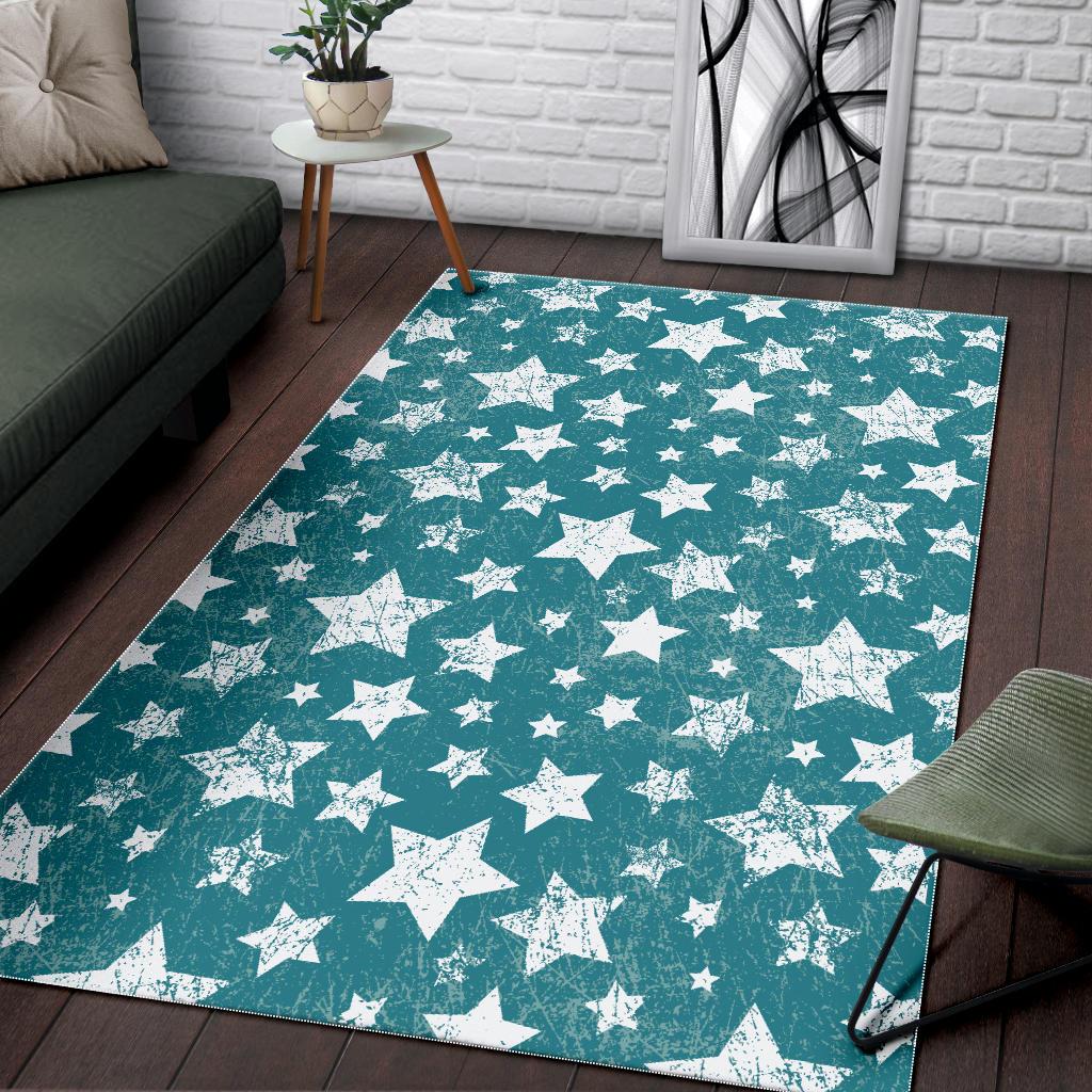 Vintage star pattern Area Rug