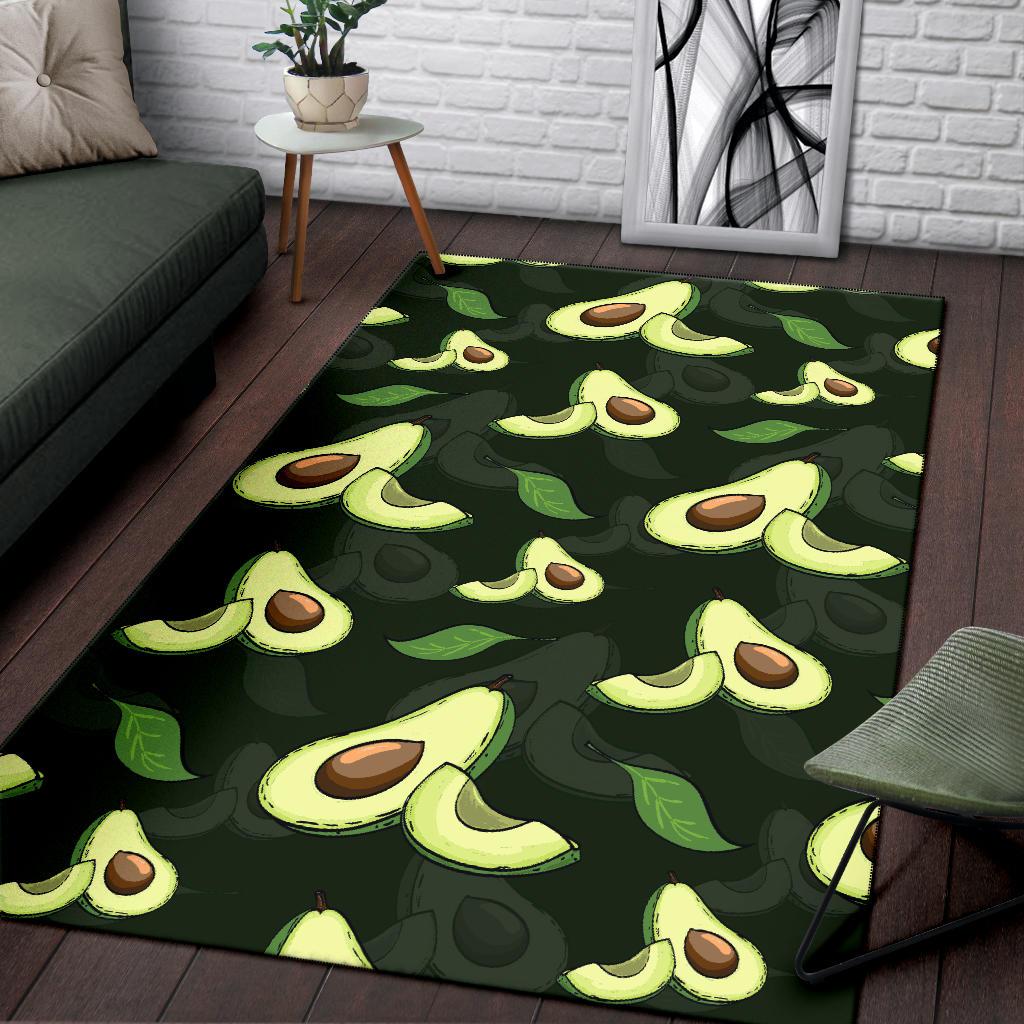Avocado Pattern Print Design AC07 Area Rugs
