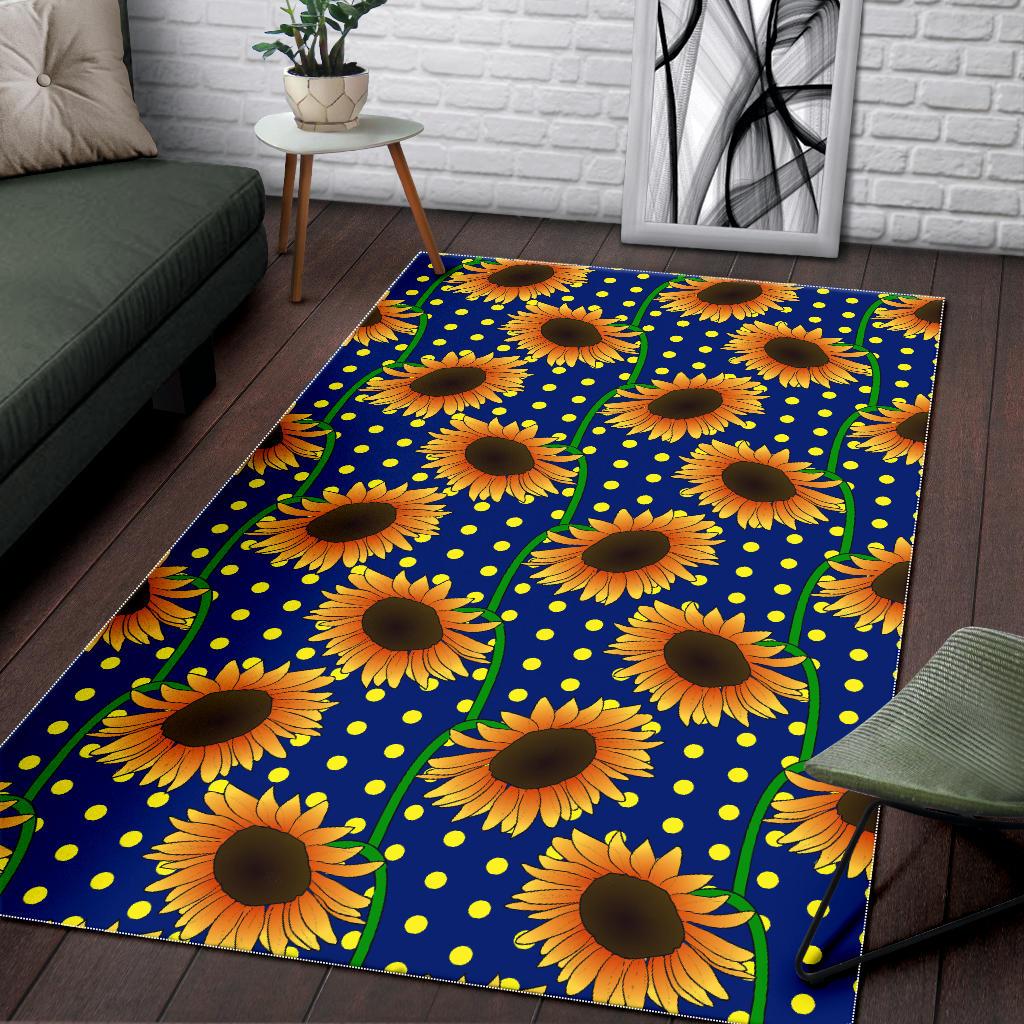 Sunflower Pokka Dot Pattern Area Rug