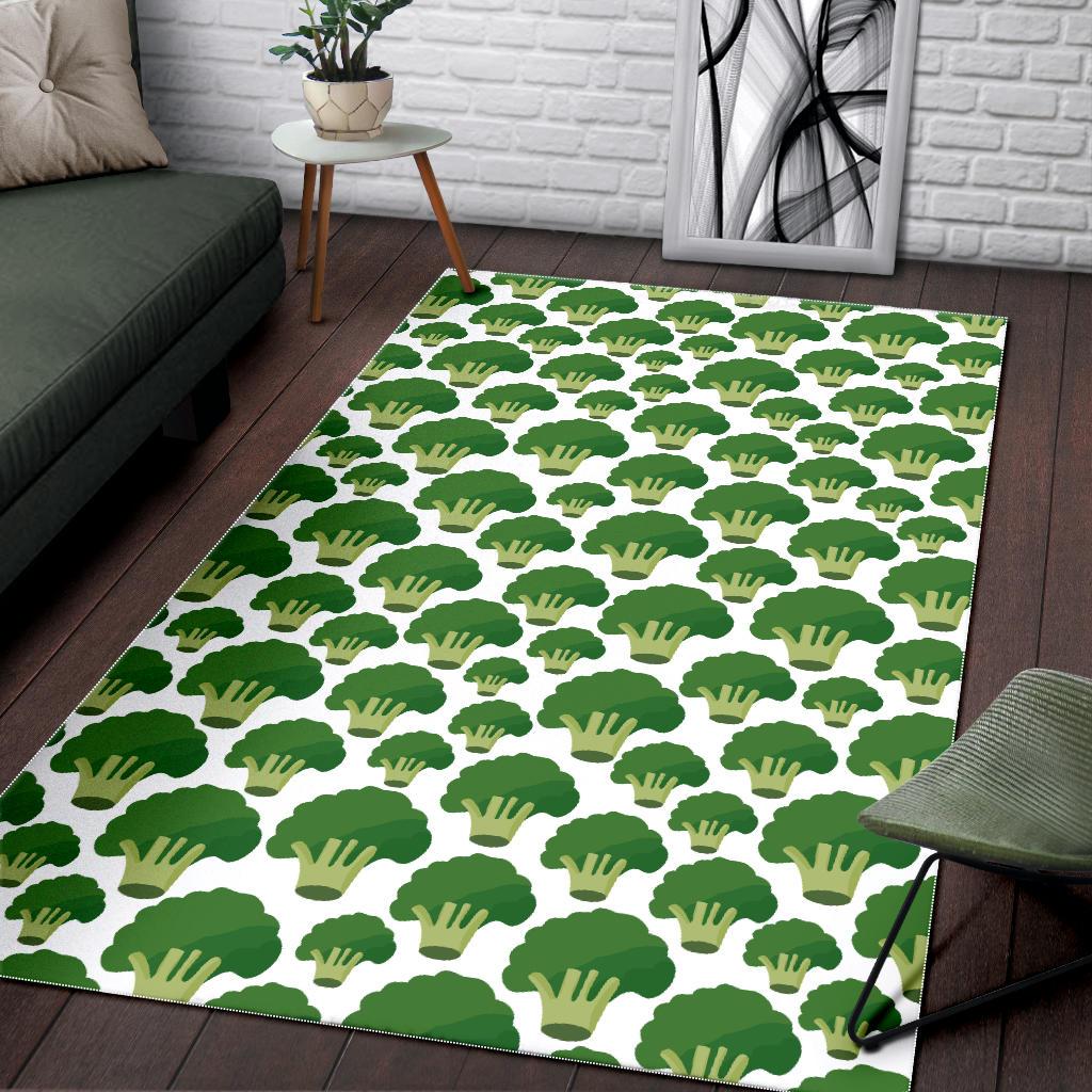 Broccoli Pattern Background Area Rug