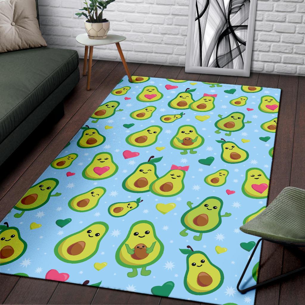 Avocado Pattern Print Design AC09 Area Rugs