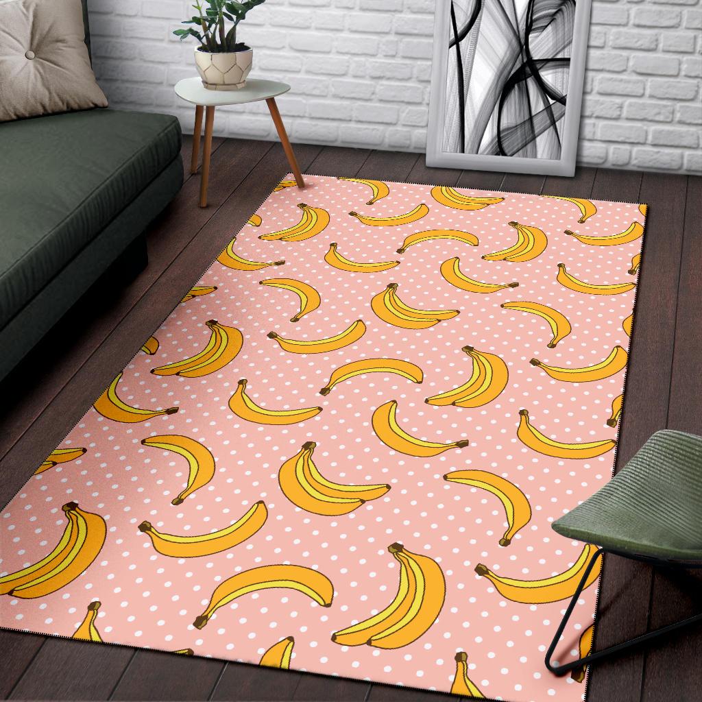 Banana Pattern Print Design BA06 Area Rugs
