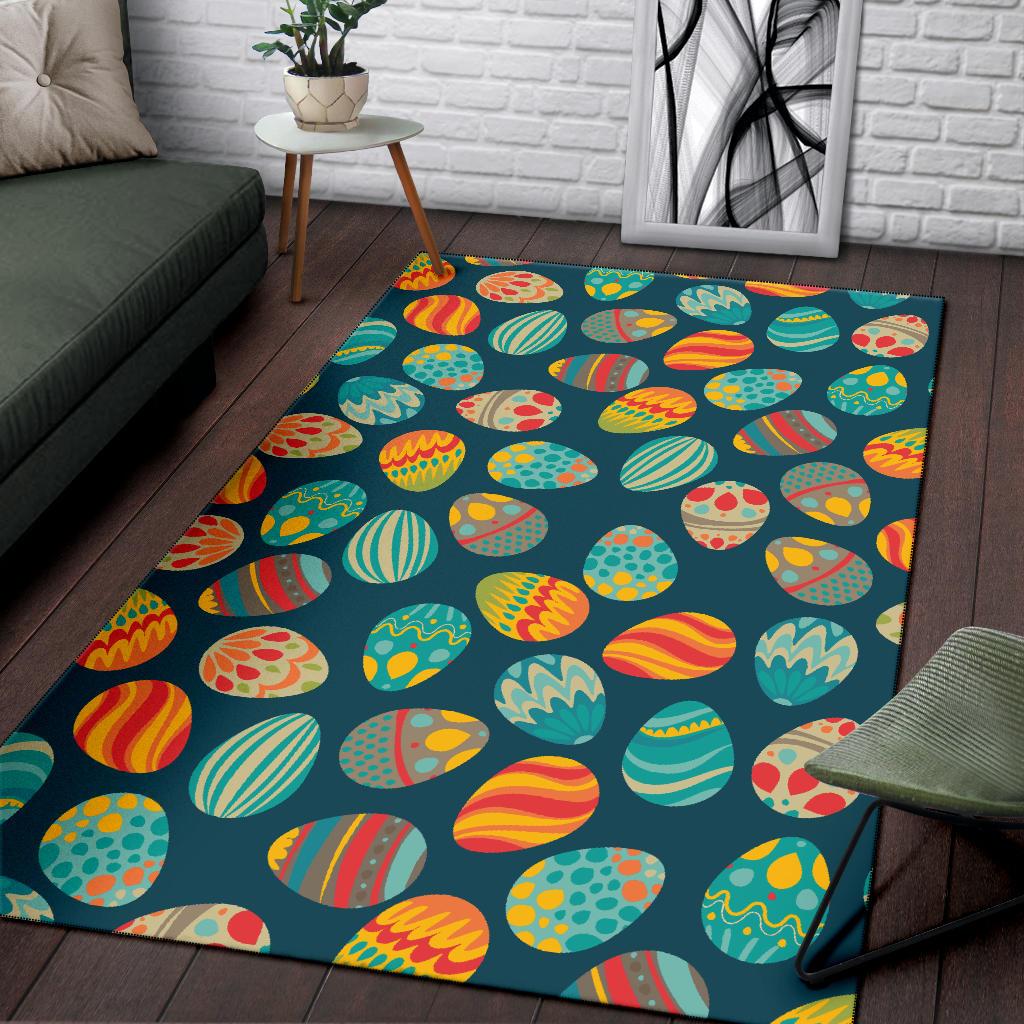 Easter Eggs Pattern Print Design RB09 Area Rugs
