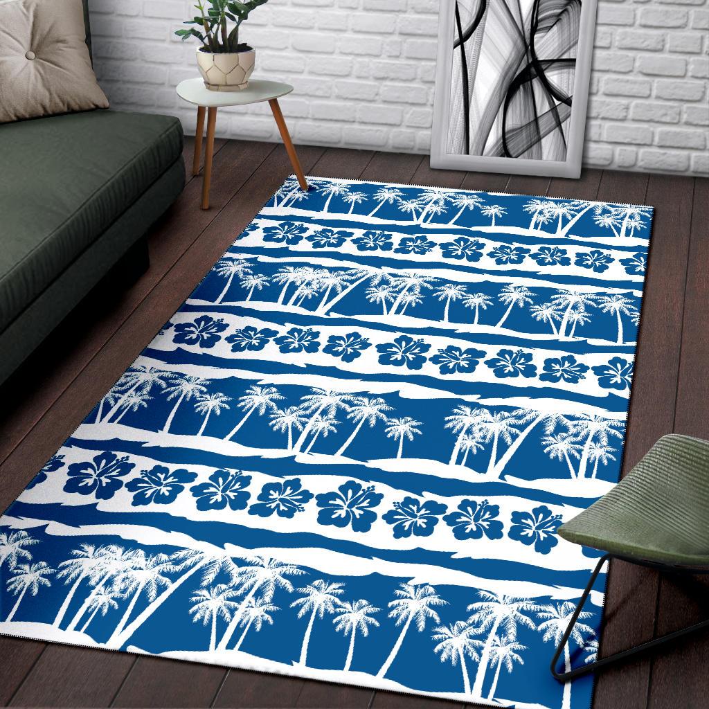 Hawaiian Themed Pattern Print Design H021 Area Rugs