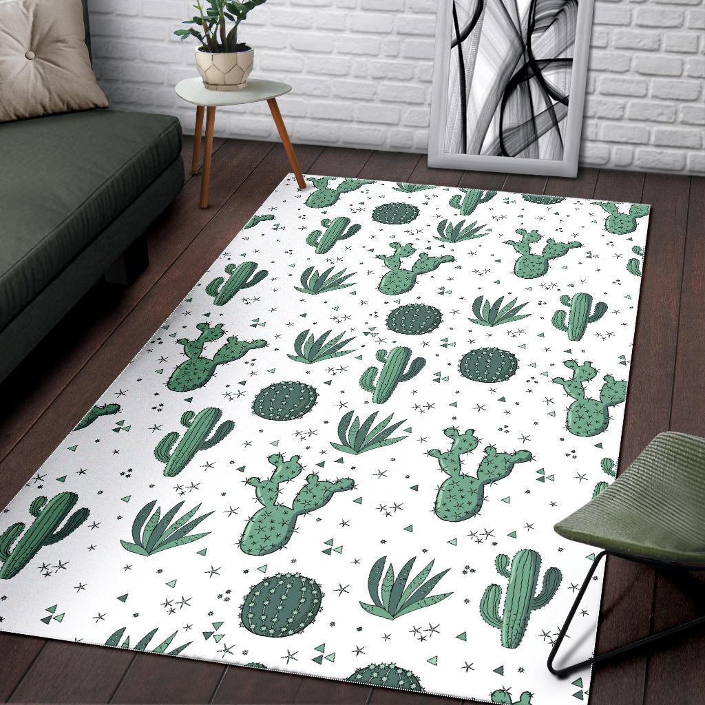 Cactus Pattern Area Rug