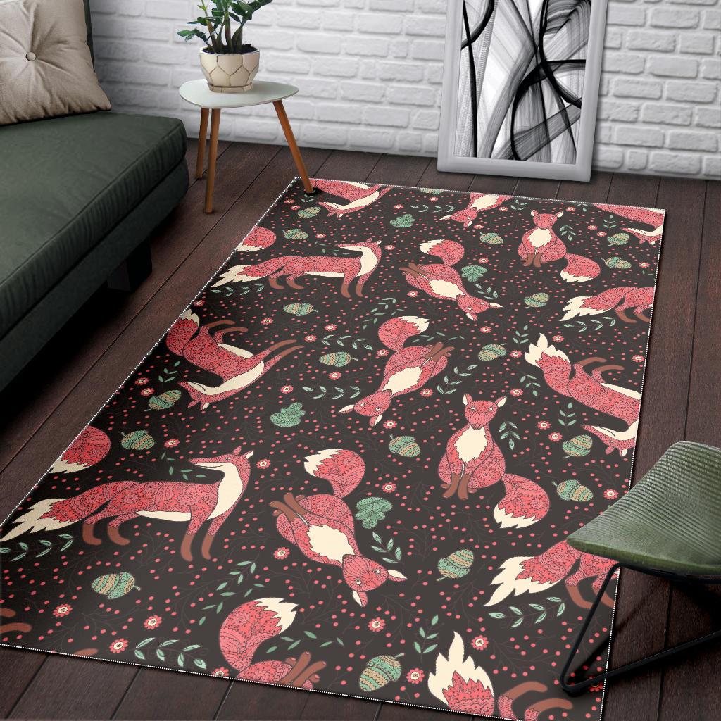 Fox Tribal Nut Pattern Area Rug