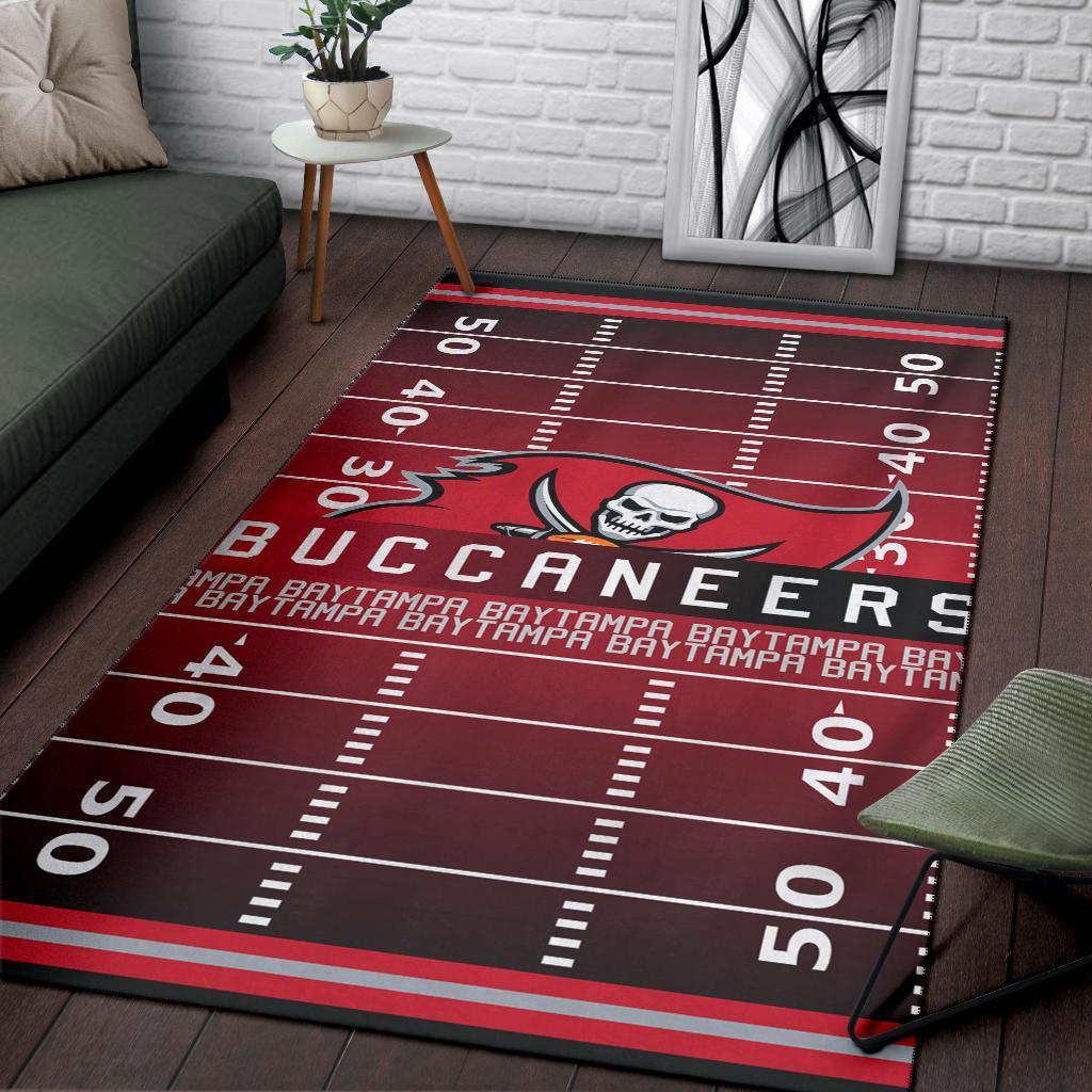 Buccaneers Football Field Area Rug