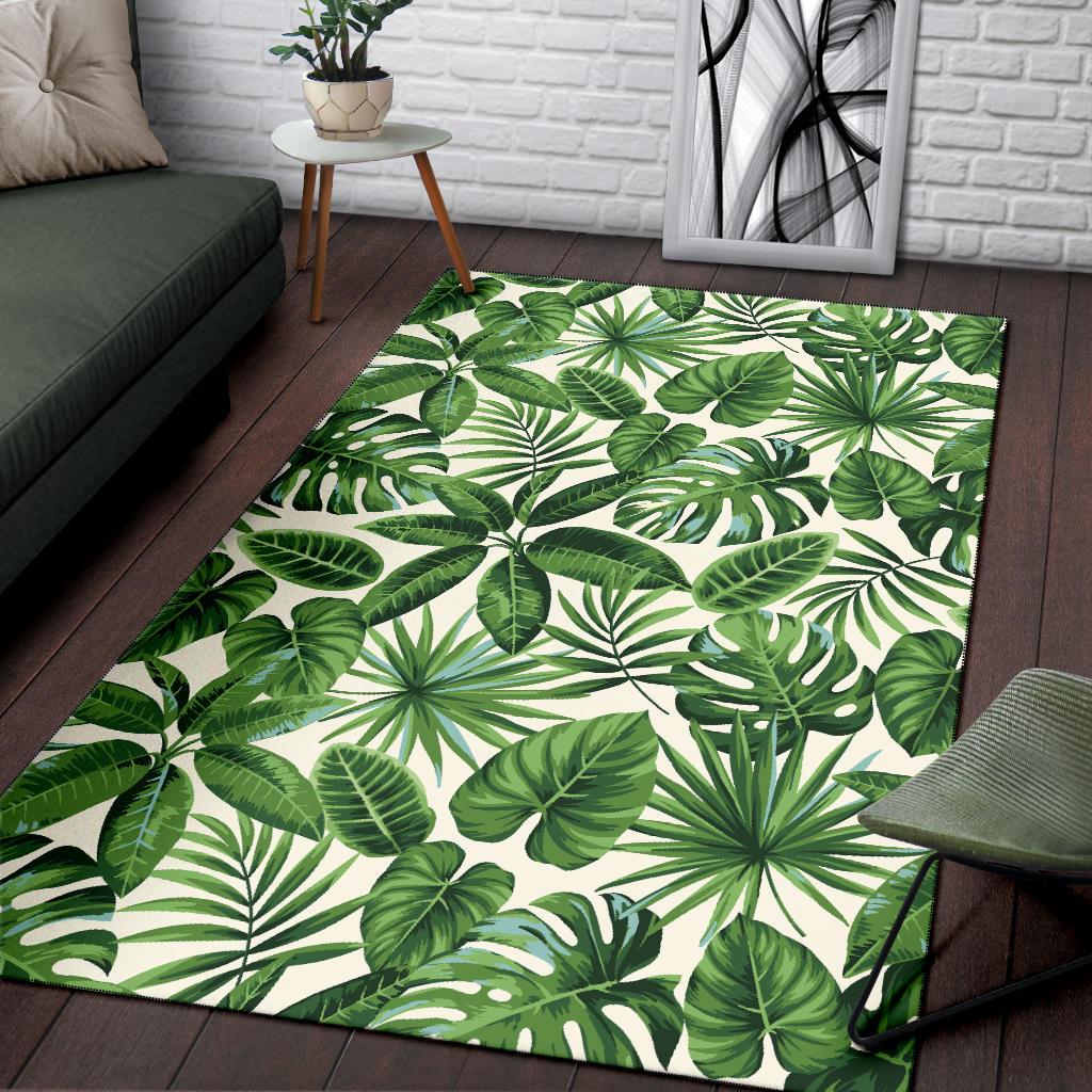 Tropical Flower Pattern Print Design TF013 Area Rugs