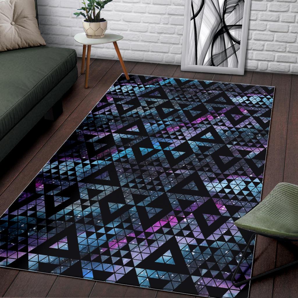 Space Galaxy Tribal Pattern Area Rug