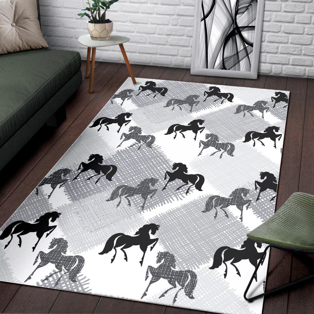 Horse Pattern Area Rug