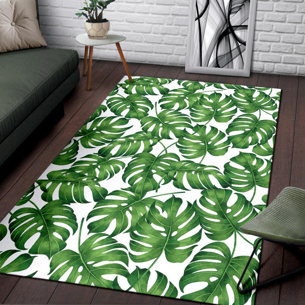 Palm Leaves Pattern Print Design PL08 Area Rugs