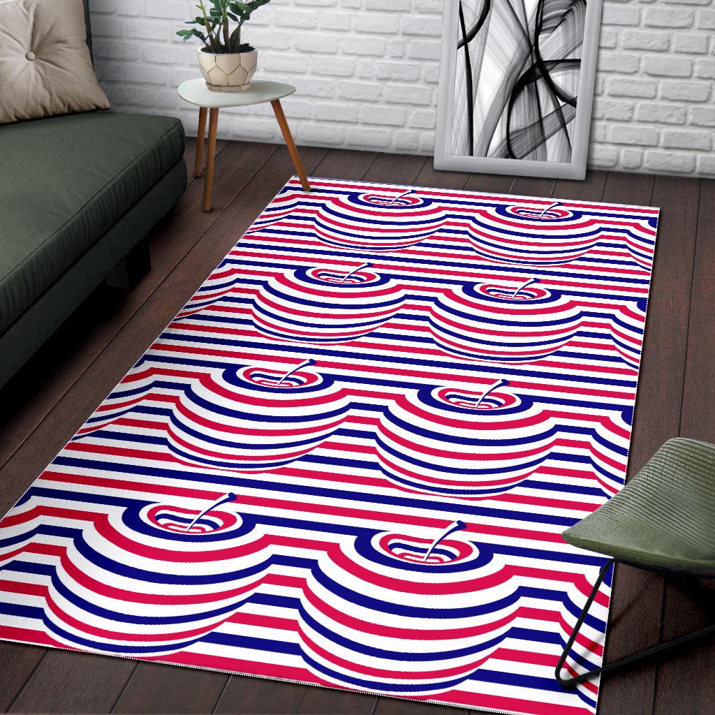 Apple USA Pattern Area Rug