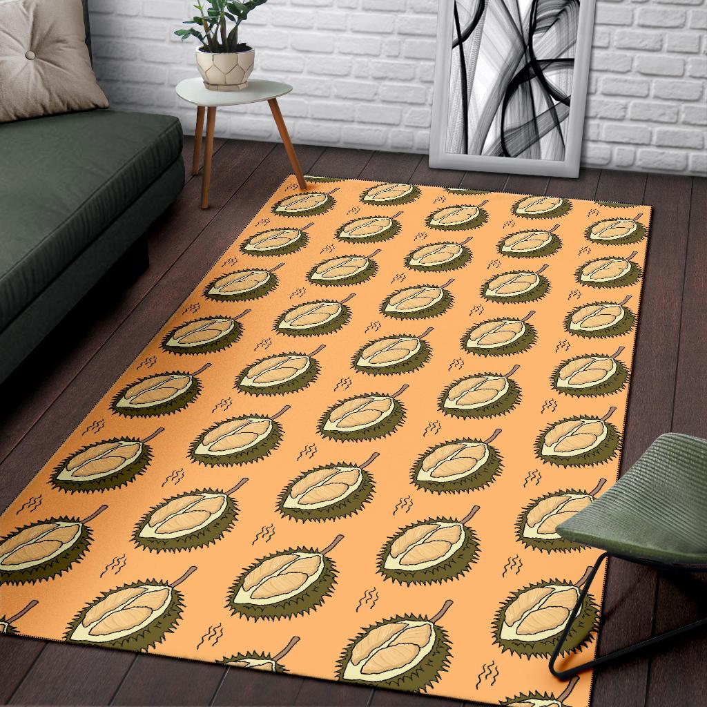 Durian Pattern Print Design DR02 Area Rugs