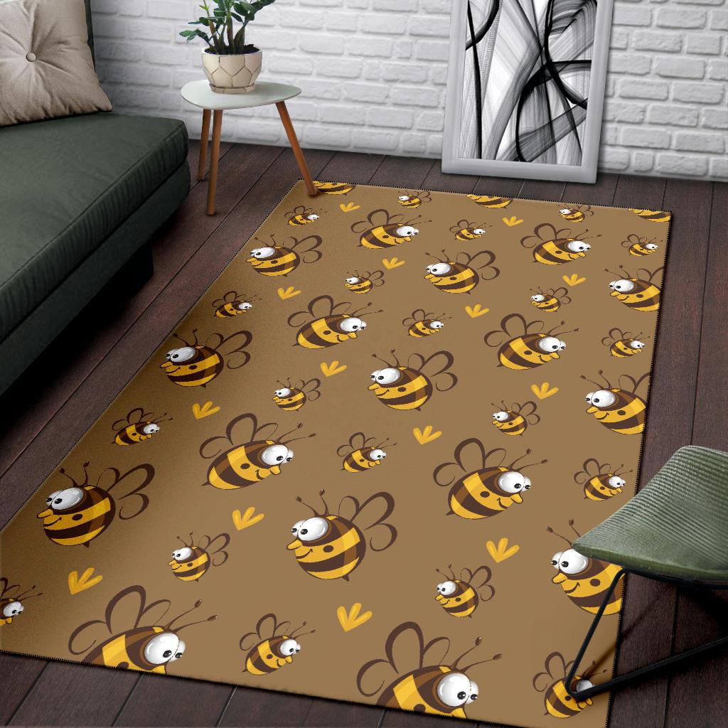 Bee Pattern Print Design BEE09 Area Rugs
