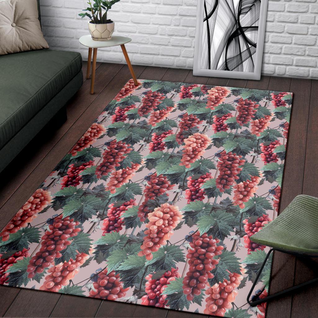 Grape Pattern Print Design GP01 Area Rugs