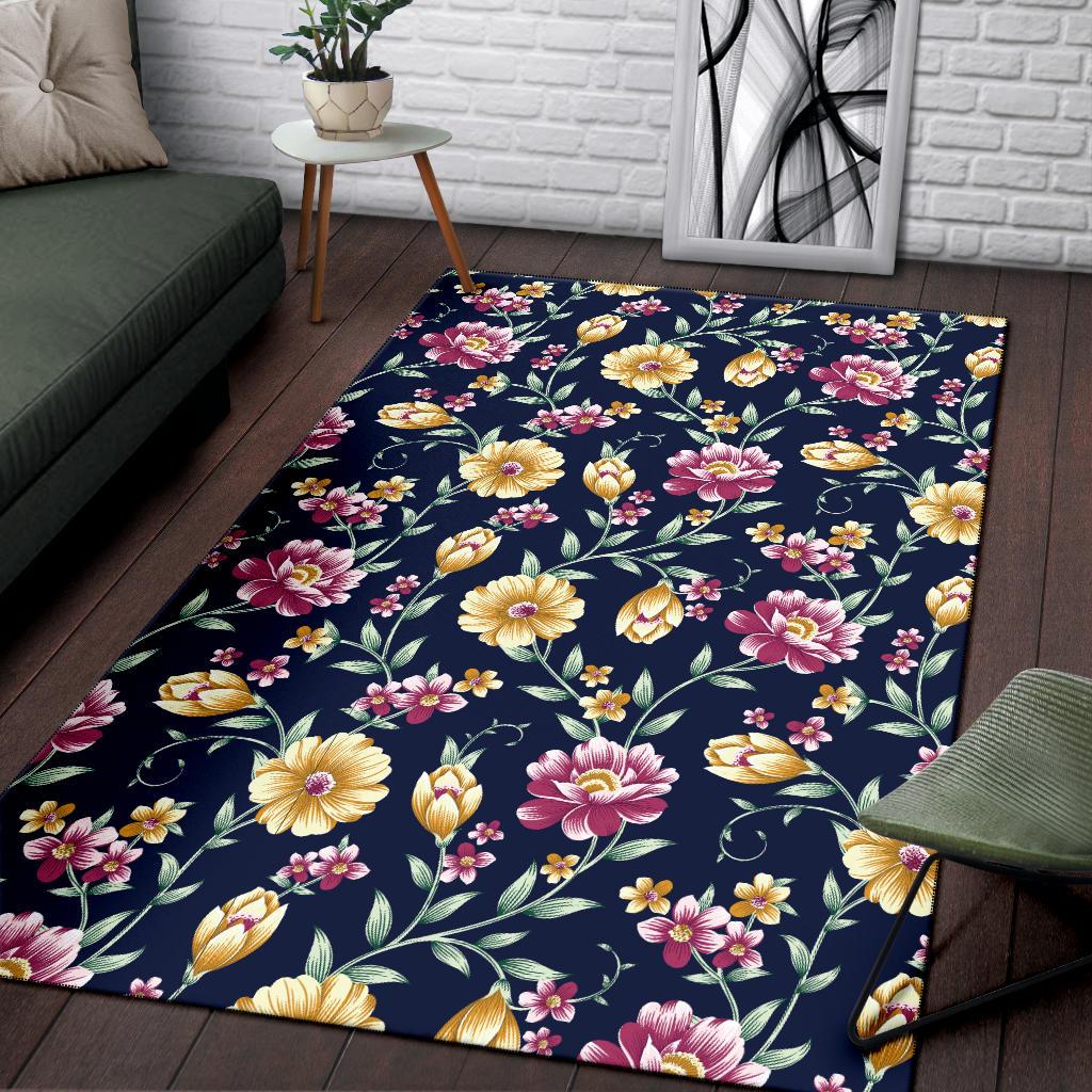 Gerberas Pattern Print Design GB03 Area Rugs