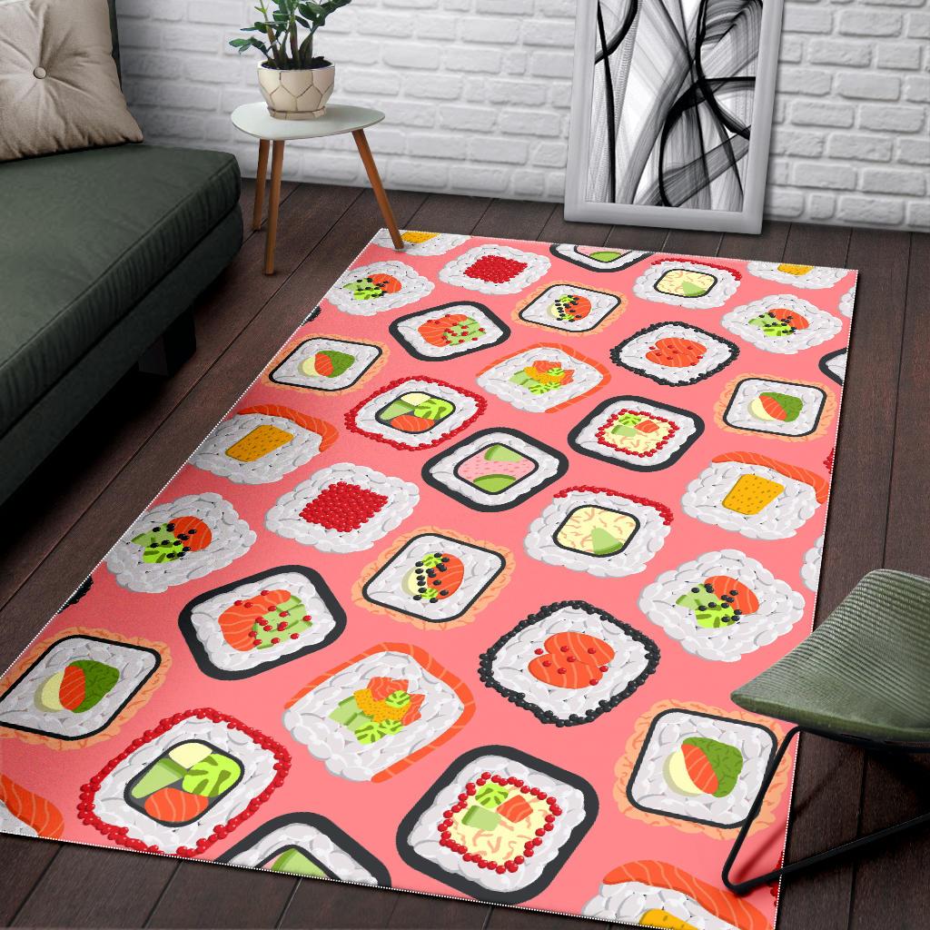 Sushi Roll Pattern Area Rug