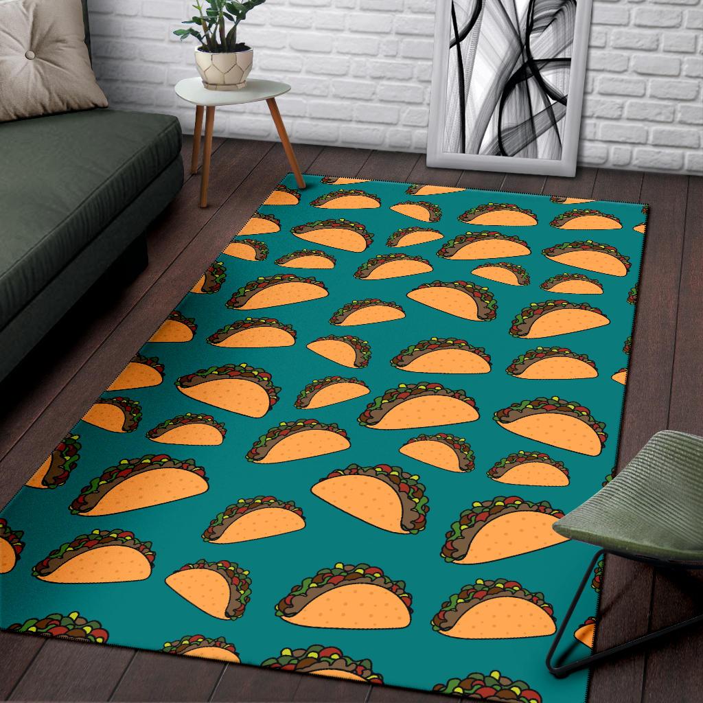 Taco Pattern Print Design TC07 Area Rugs