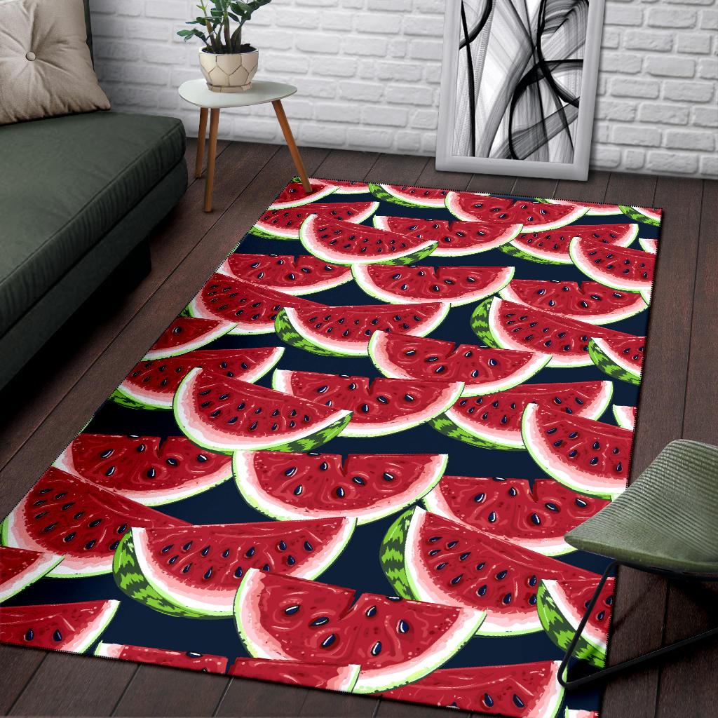 Watermelon Pattern Print Design WM011 Area Rugs
