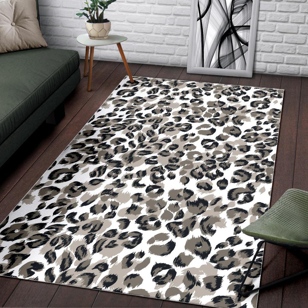 Leopard skin print pattern Area Rug