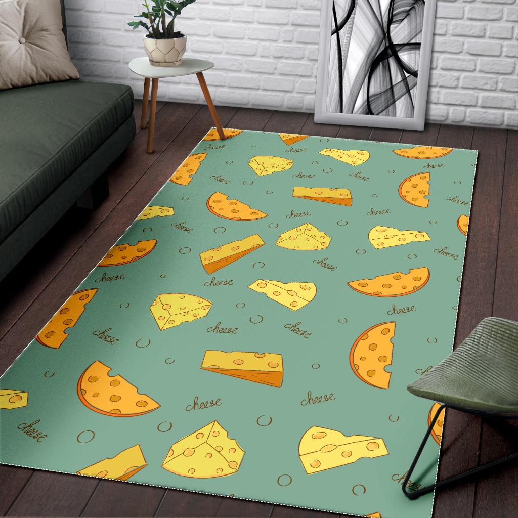 Cheese Pattern Background Area Rug