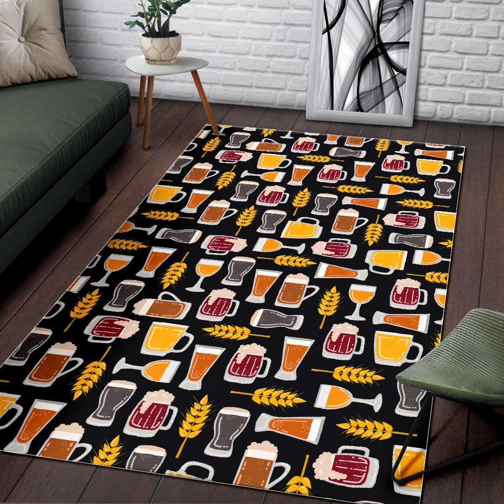 Beer type pattern Area Rug