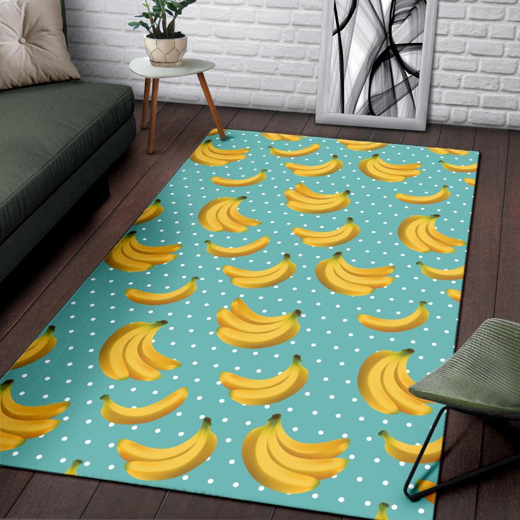 Banana Pattern Print Design BA02 Area Rugs