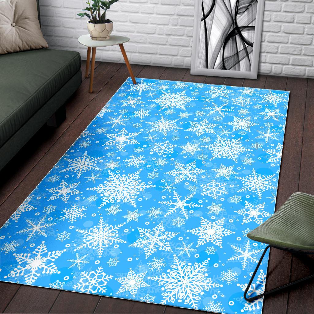 Snowflake Pattern Area Rug