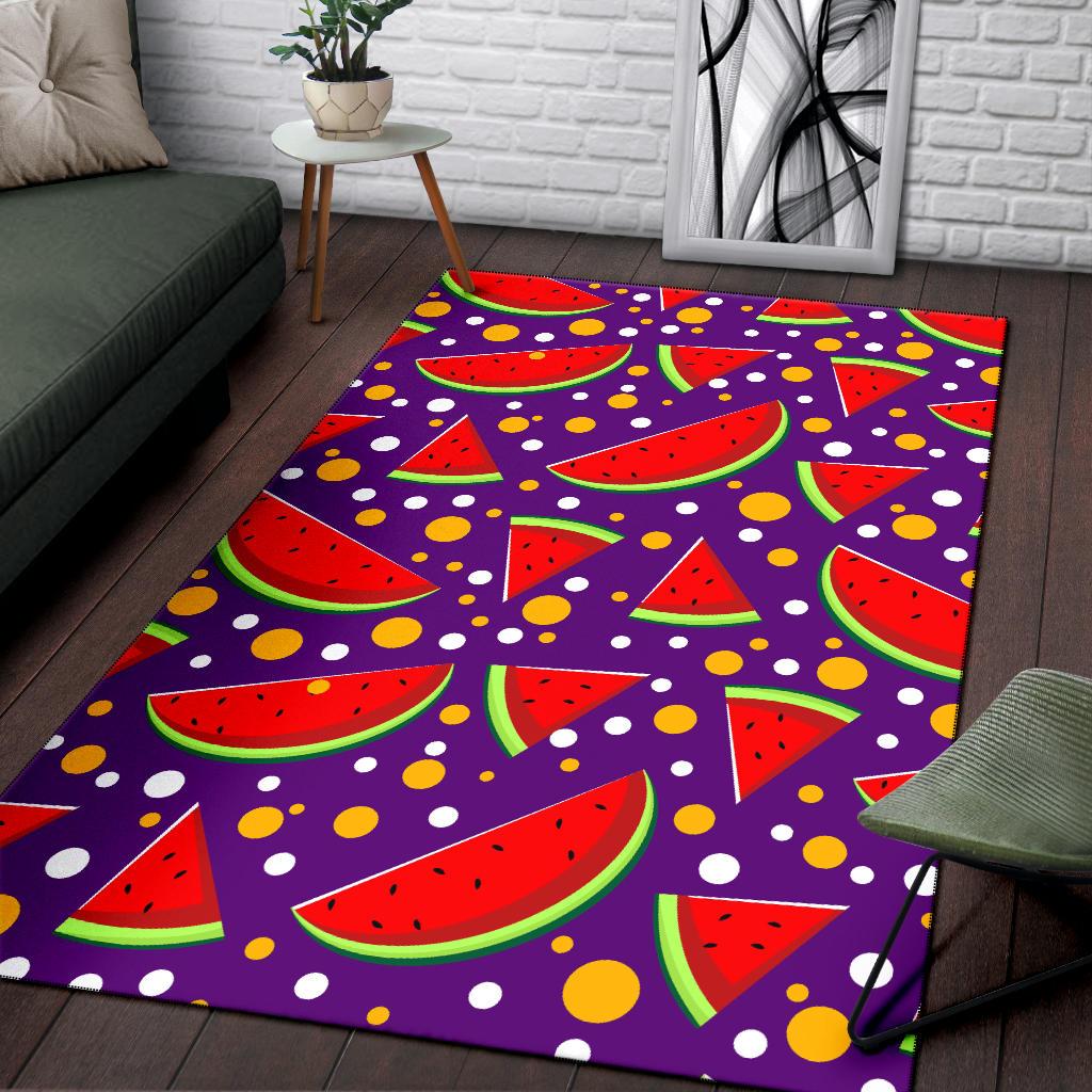 Watermelon Pattern Print Design WM010 Area Rugs