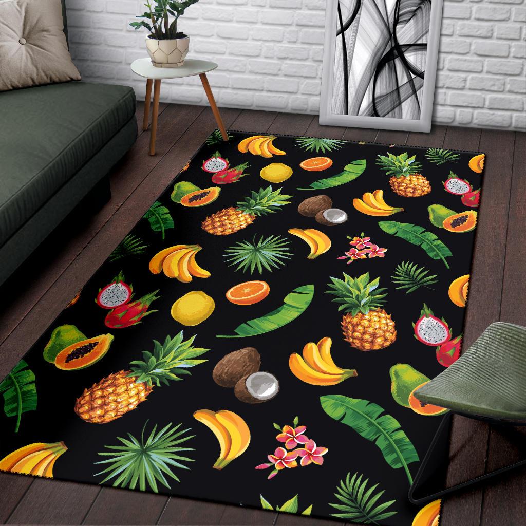 Tropical Fruits Pattern Print Design TF03 Area Rugs