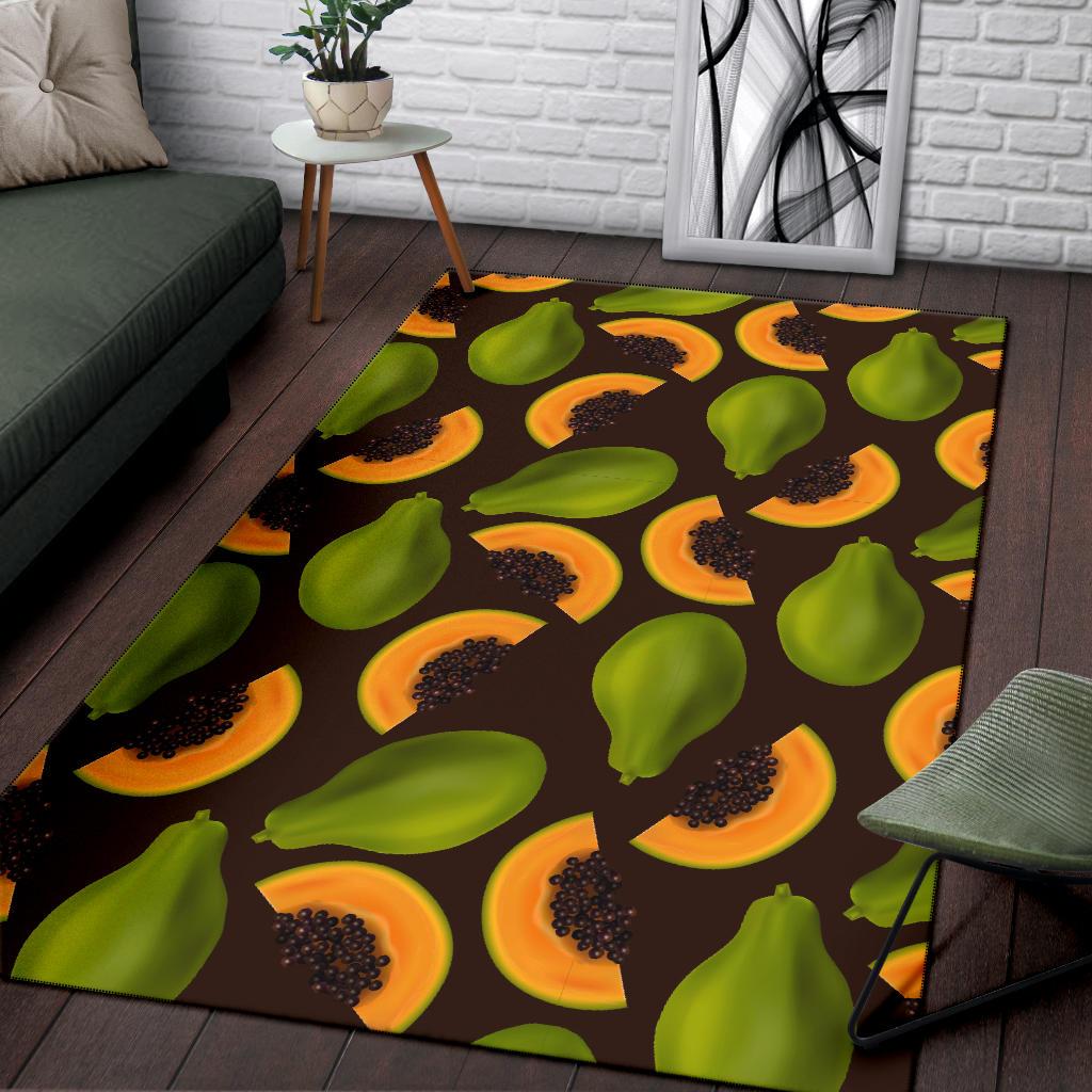 Papaya Pattern Print Design PP04 Area Rugs