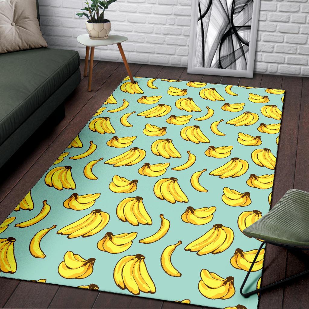 Banana Pattern Print Design BA04 Area Rugs