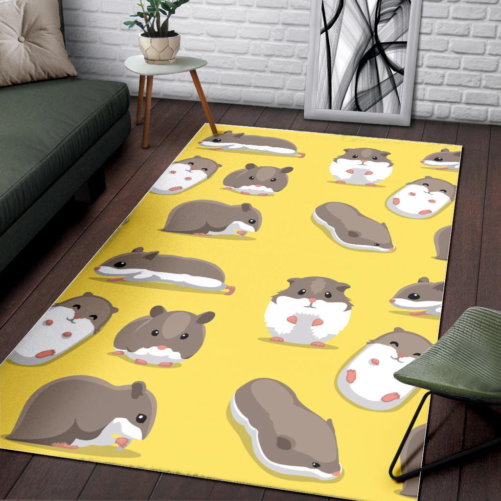 Cute Hamster pattern Area Rug
