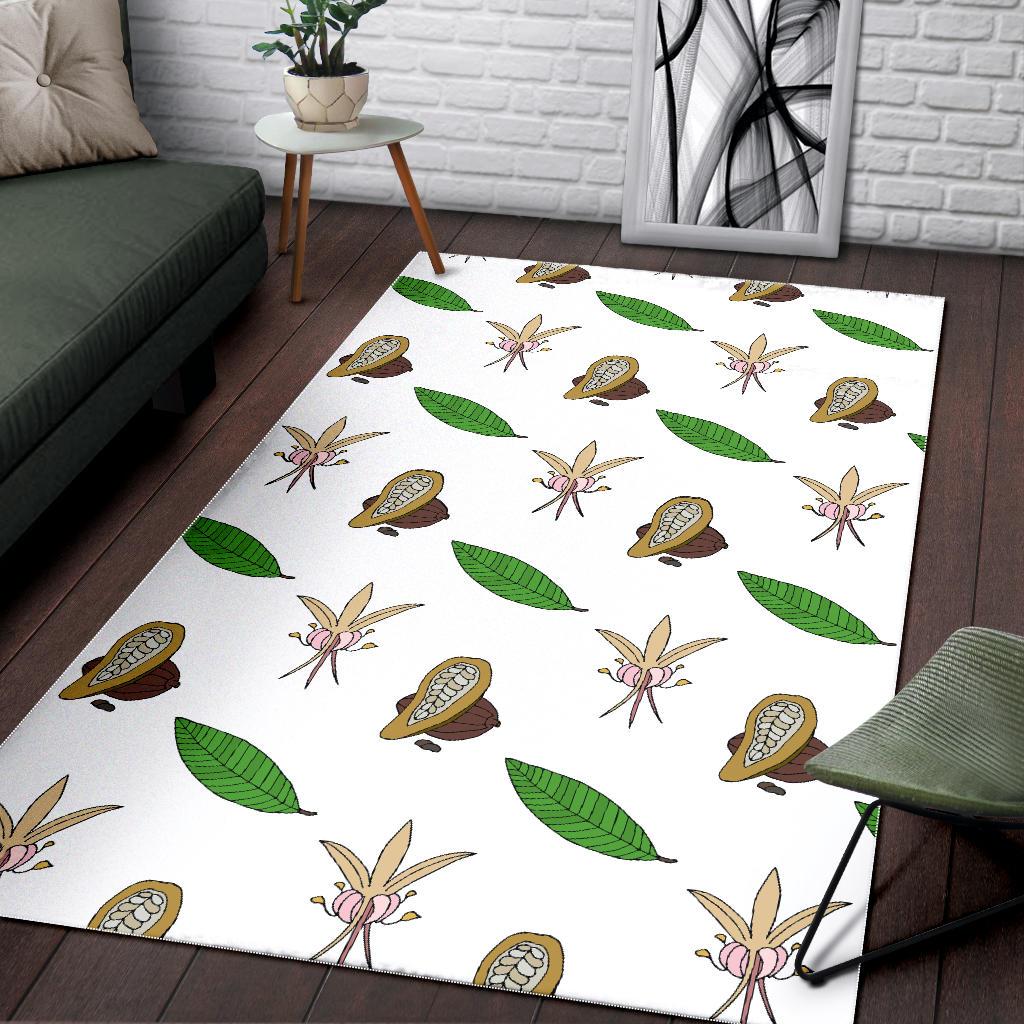 Color hand drawn Cocoa pattern Area Rug