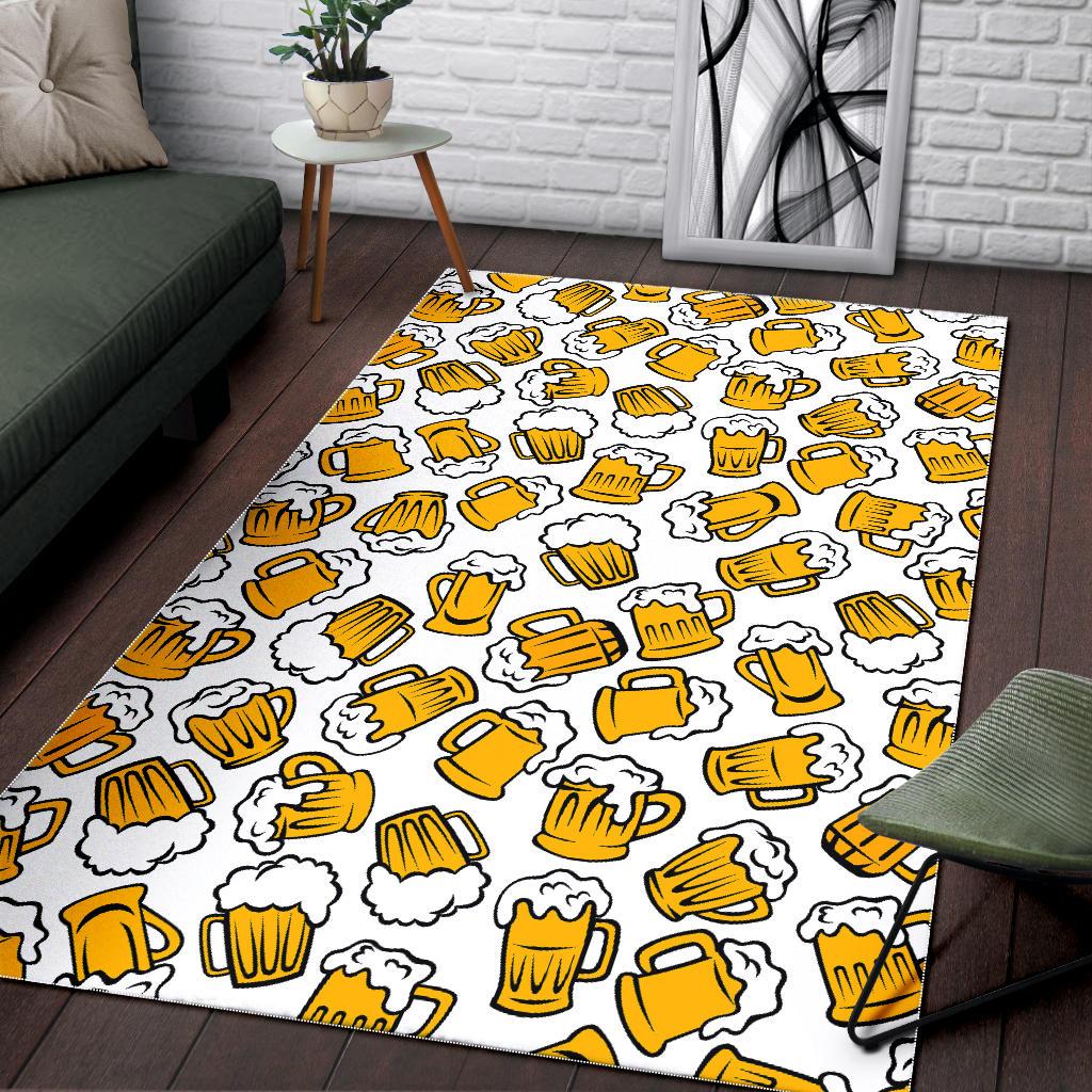 Beer design pattern Area Rug