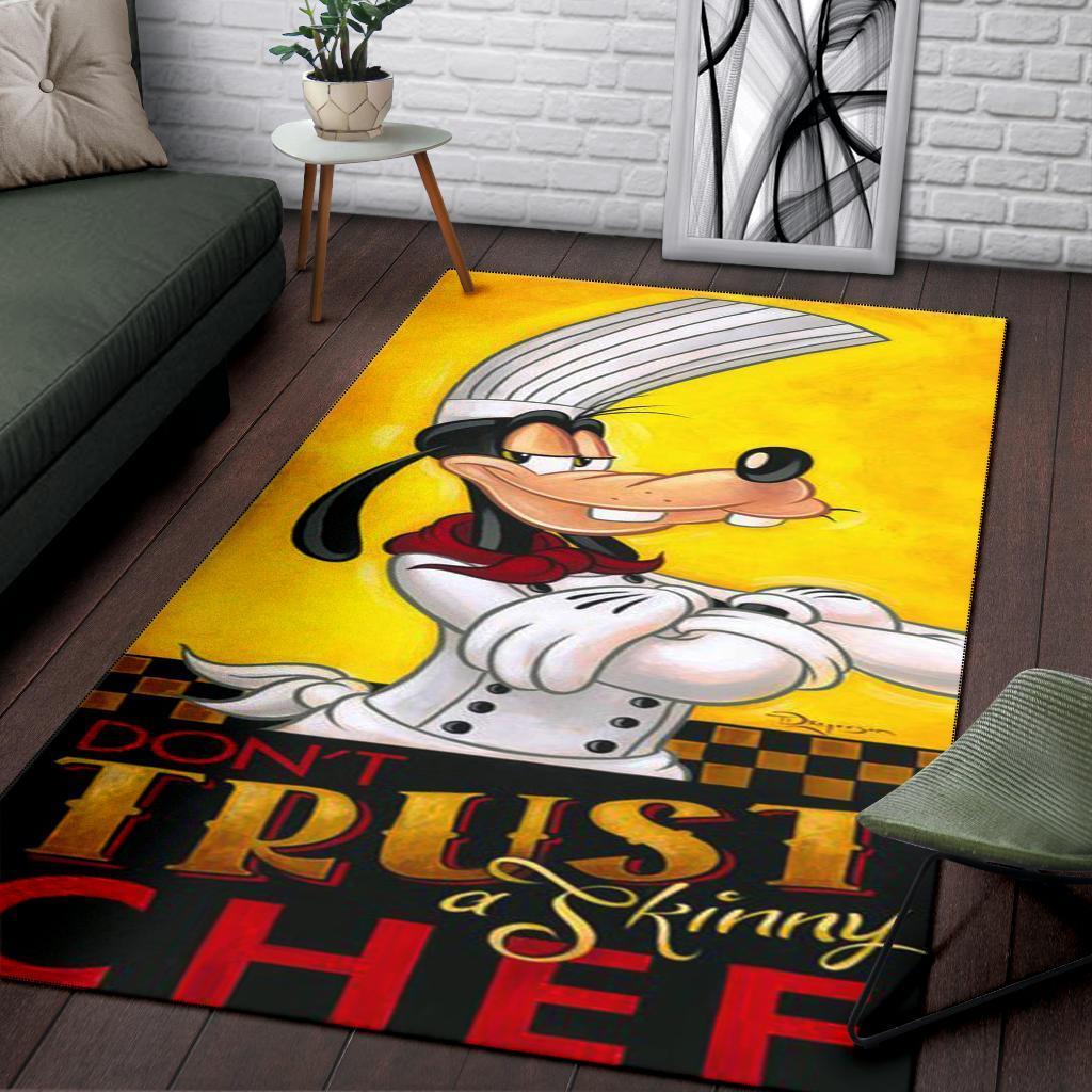 Goofy 'Don'T Trust A Skinny Chef' Area Rug