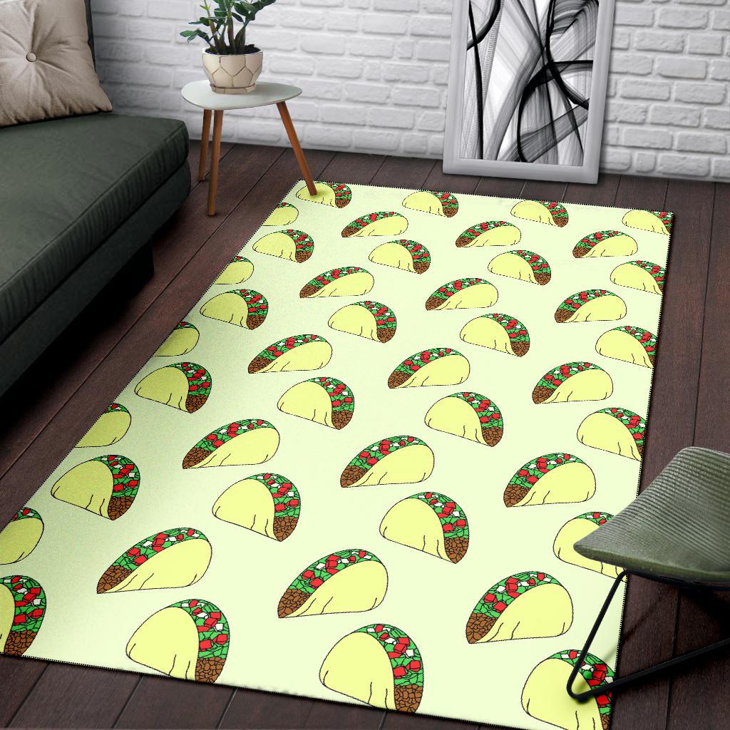 Taco Pattern Print Design TC05 Area Rugs