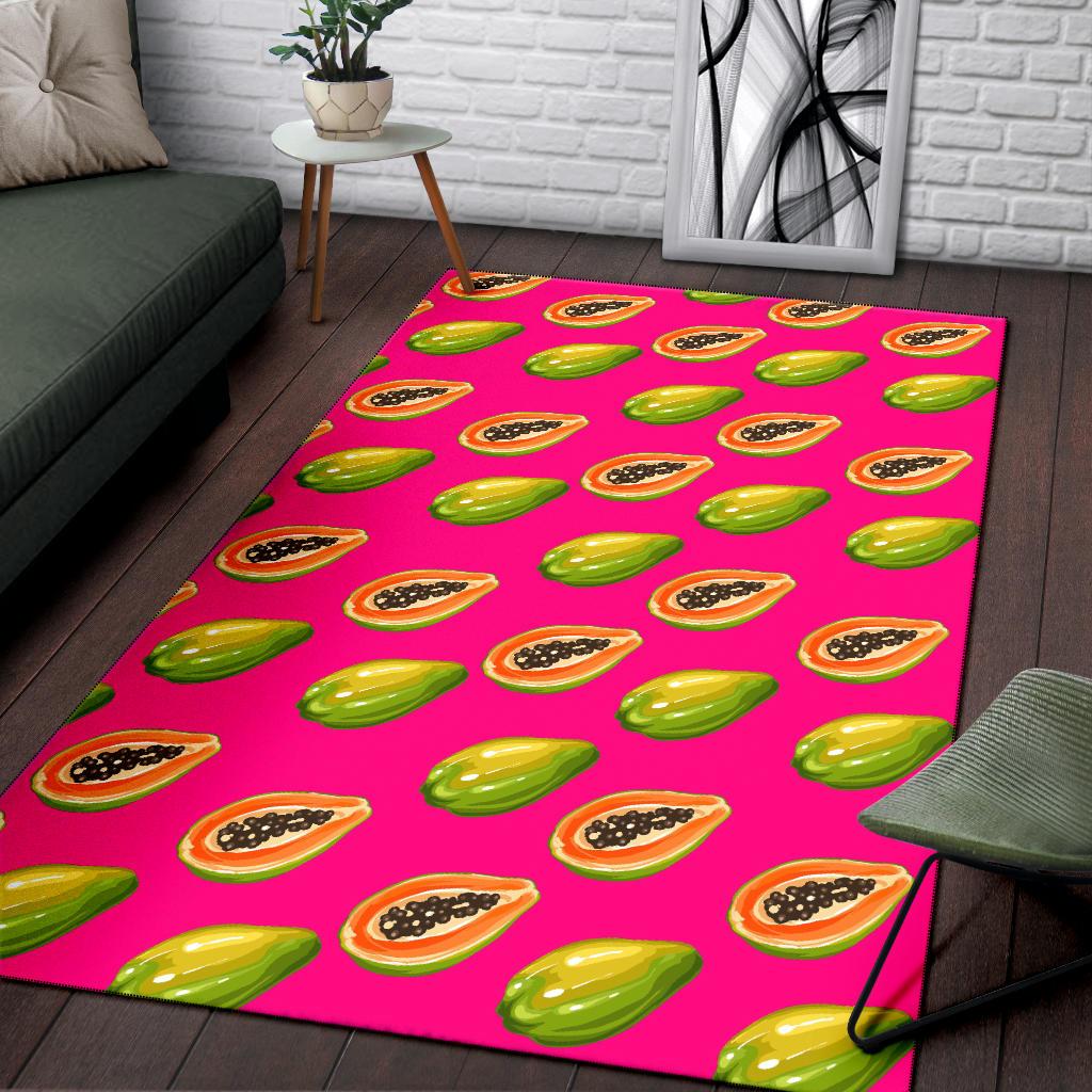 Papaya Pattern Print Design PP02 Area Rugs